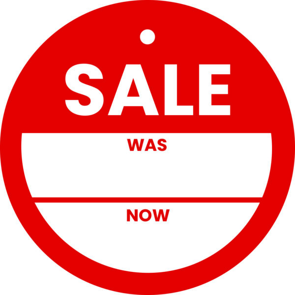 circular sale tag