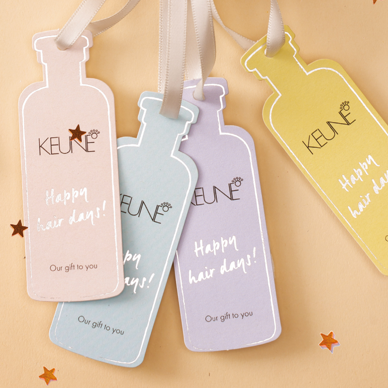 custom die cut tags