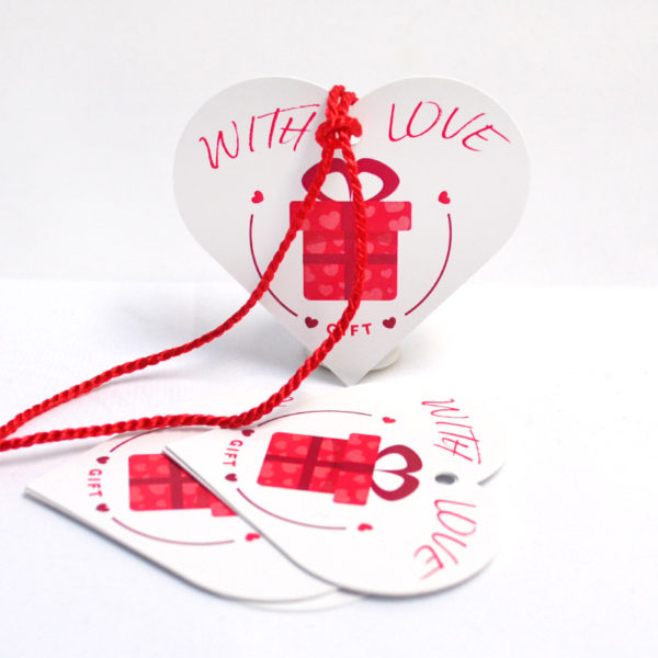 heart swing tags