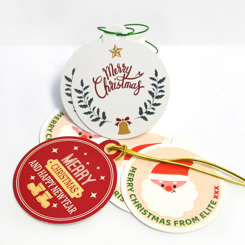 Christmas bauble tags