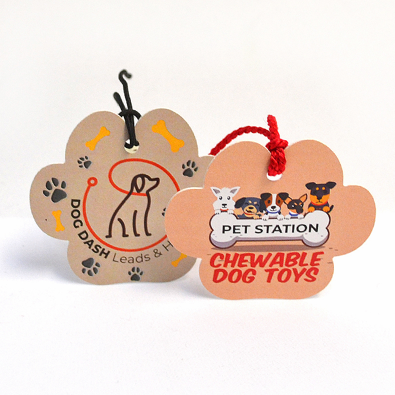 paw print swing tags