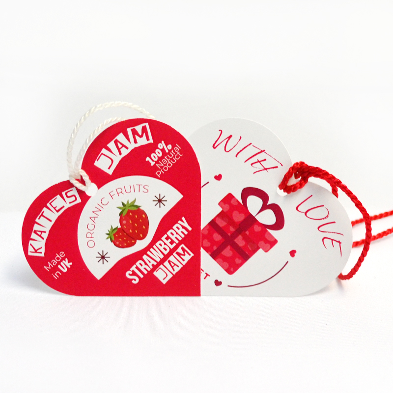heart shaped swing tags
