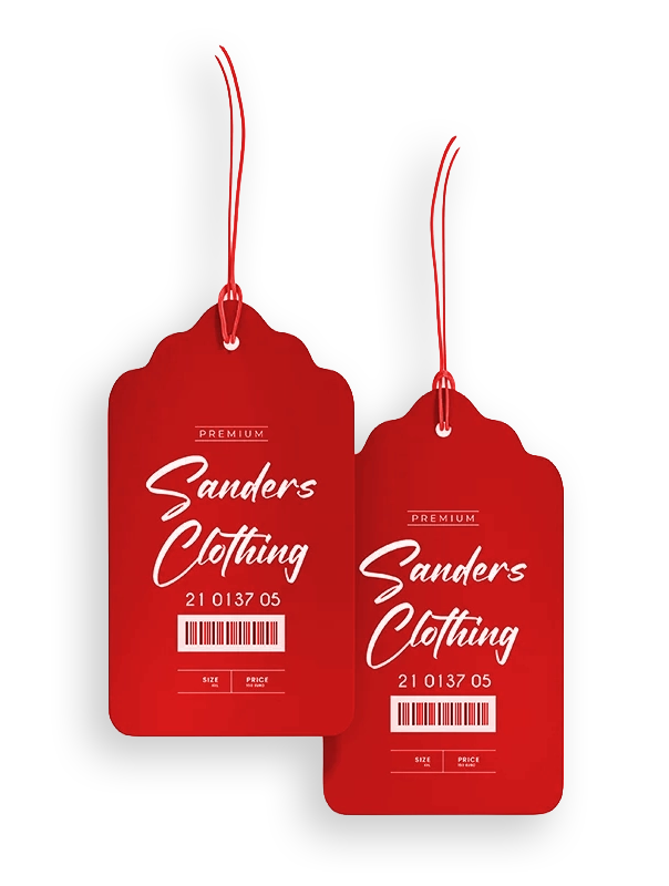 Custom Swing Tags tsnpt red