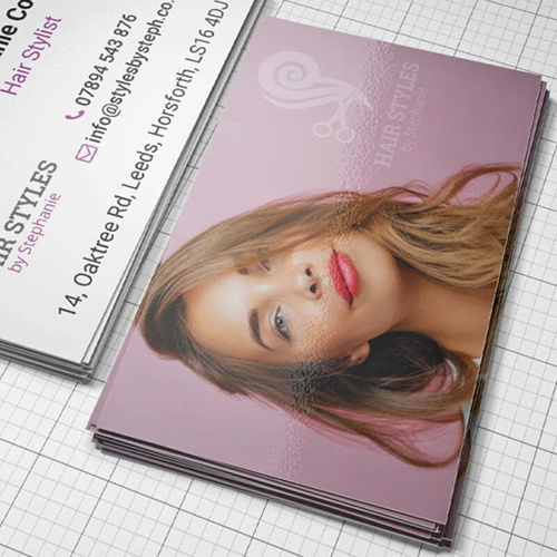 laminated business cards 500