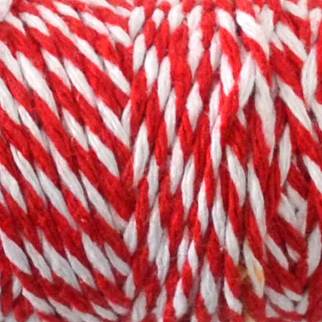 red white string